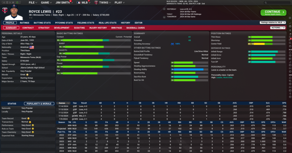 Player Profile - OOTP Wiki