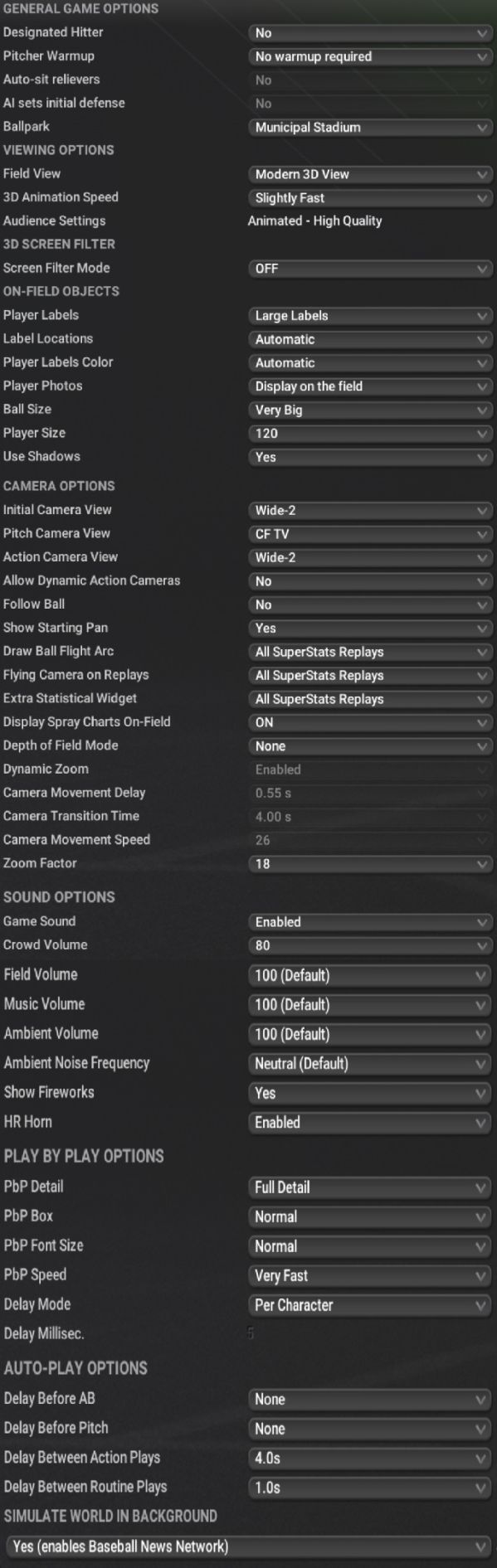 General Game Options - OOTP Wiki