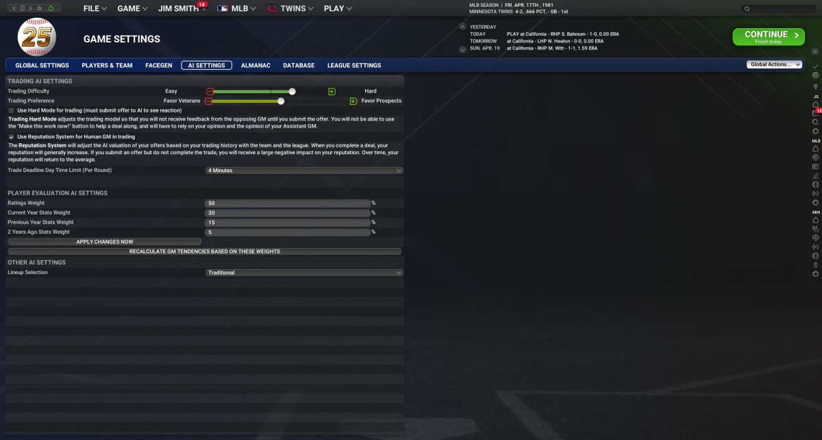 File:Game settings AI settings.jpg - OOTP Wiki